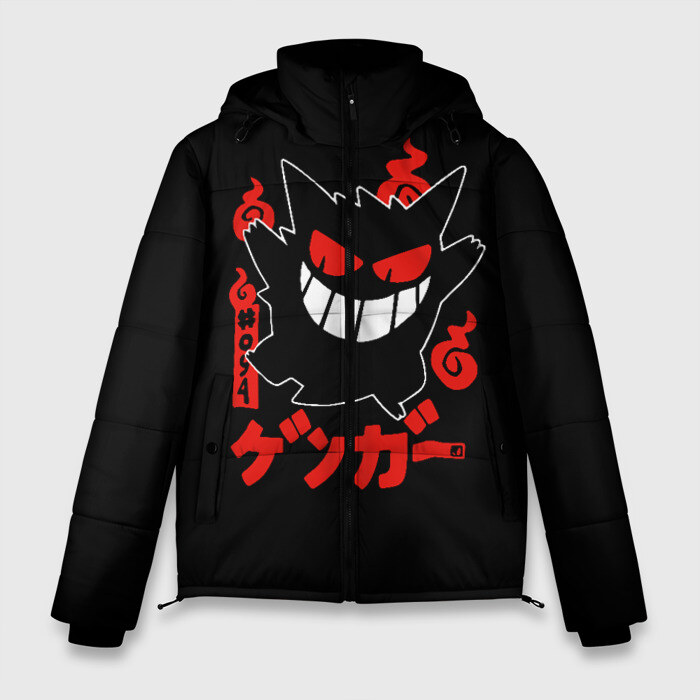 Мужская зимняя куртка 3D Pokemon Gengar Генгар фото