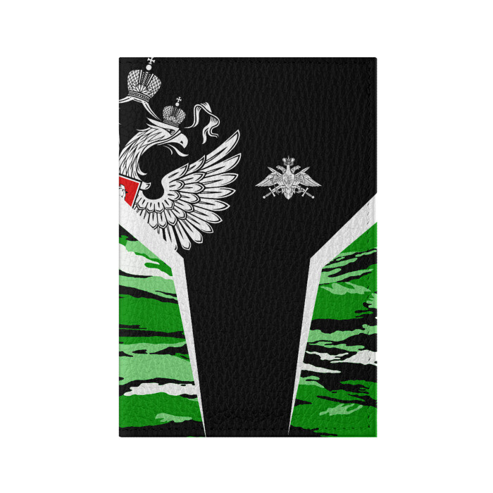 Обложка для паспорта матовая кожа Пограничные Войска фото