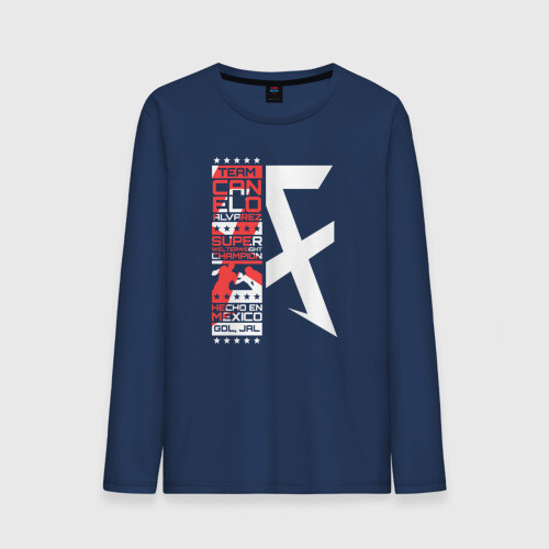 Мужской лонгслив хлопок Canelo Alvarez фото