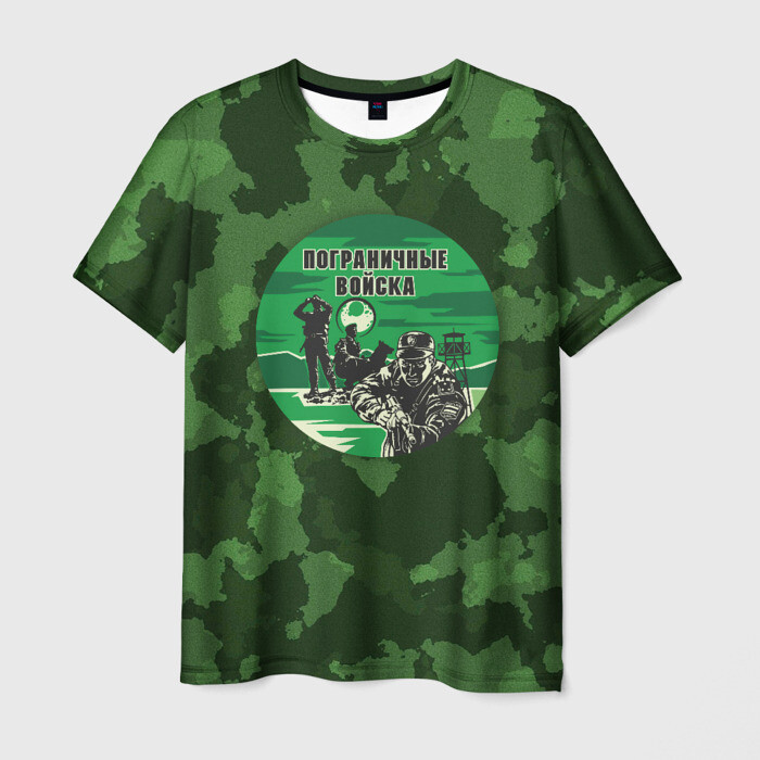 Мужская футболка 3D Пограничные Войска фото