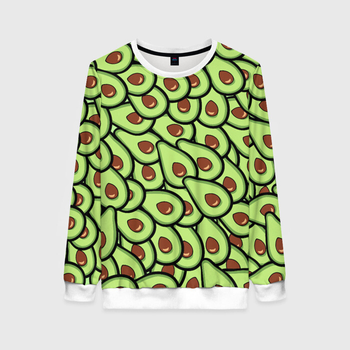 Женский свитшот 3D АВОКАДО фото