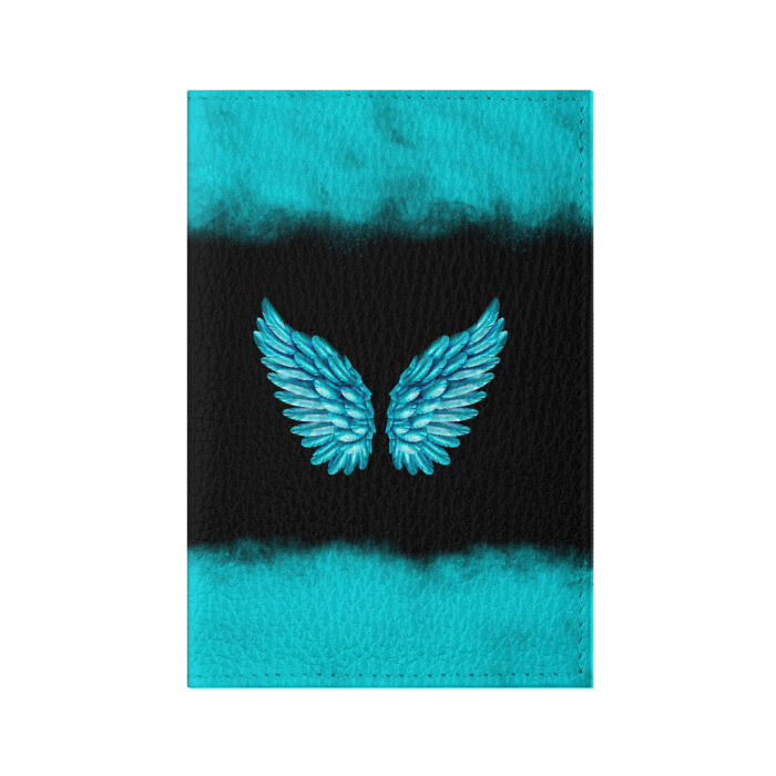 Обложка для паспорта матовая кожа Крылья Ангела фото
