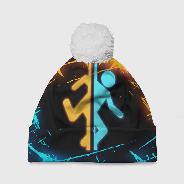 Шапка 3D c помпоном PORTAL. фото