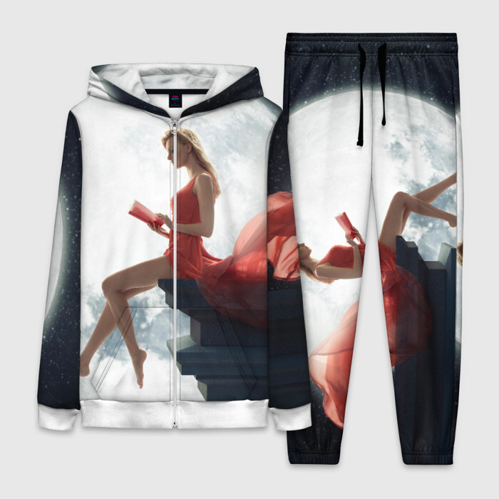 Женский костюм 3D На Луне фото