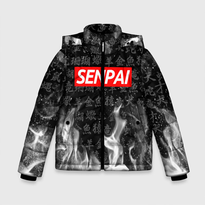 Зимняя куртка для мальчиков 3D SENPAI фото