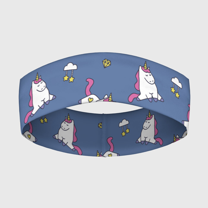 Повязка на голову 3D Сон единорога фото