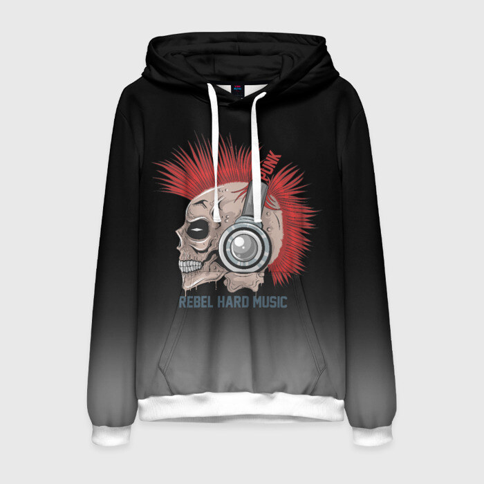 Мужская толстовка 3D Rebel hard music фото