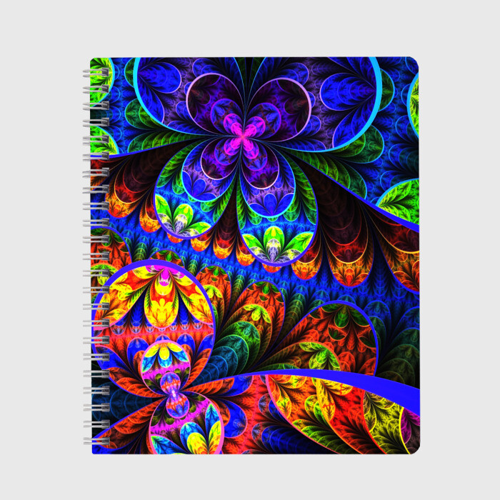 Тетрадь ФРАКТАЛЬНЫЙ НЕОН фото
