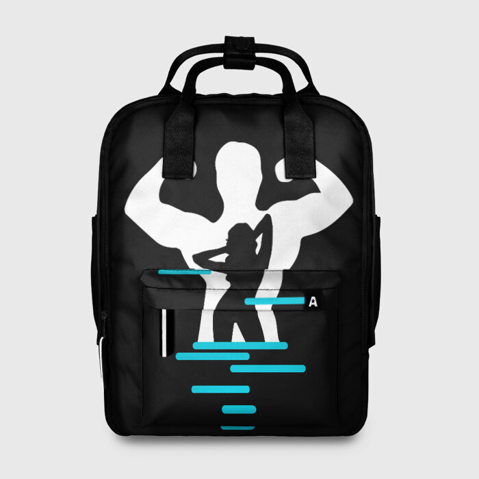 Женский рюкзак 3D титан фото