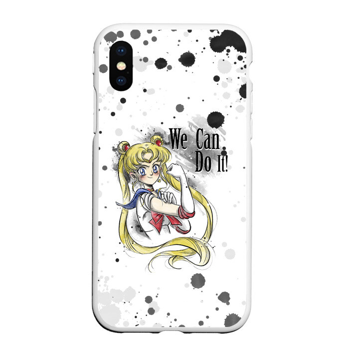 Чехол для iPhone XS Max матовый Sailor Moon We can do it! фото