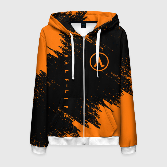 Мужская толстовка 3D на молнии HALF-LIFE фото