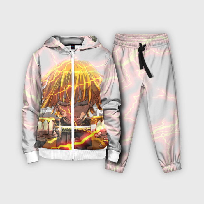 Детский костюм 3D Kimetsu no yaiba достает меч фото