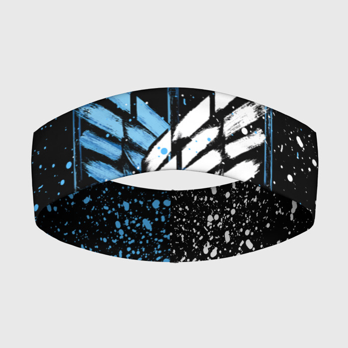 Повязка на голову 3D АТАКА ТИТАНОВ | Пятна и брызги (Z) фото