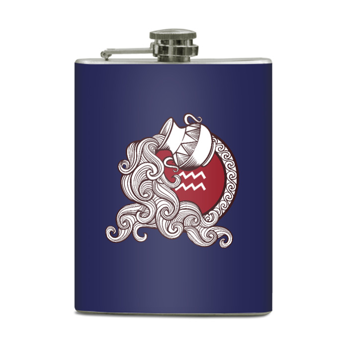 Фляга Водолей Знак Зодиака фото