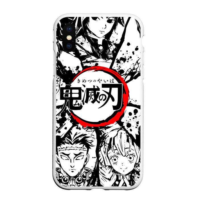 Чехол для iPhone XS Max матовый KIMETSU NO YAIBA фото