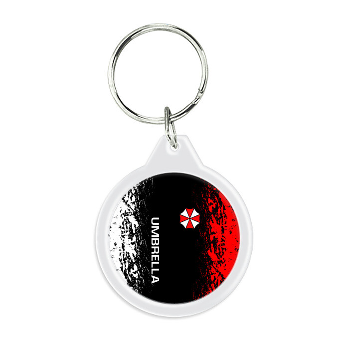 Брелок круглый RESIDENT EVIL UMBRELLA | РЕЗИДЕНТ ЕВИЛ фото