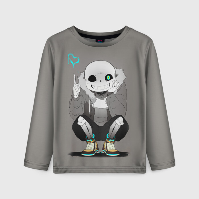 Детский лонгслив 3D UNDERTALE фото