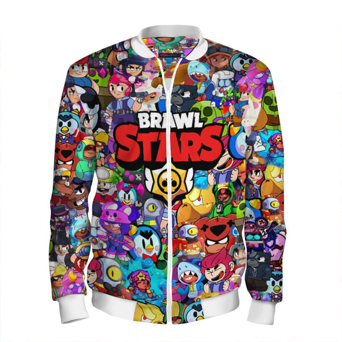 Мужской бомбер 3D BRAWL STARS фото