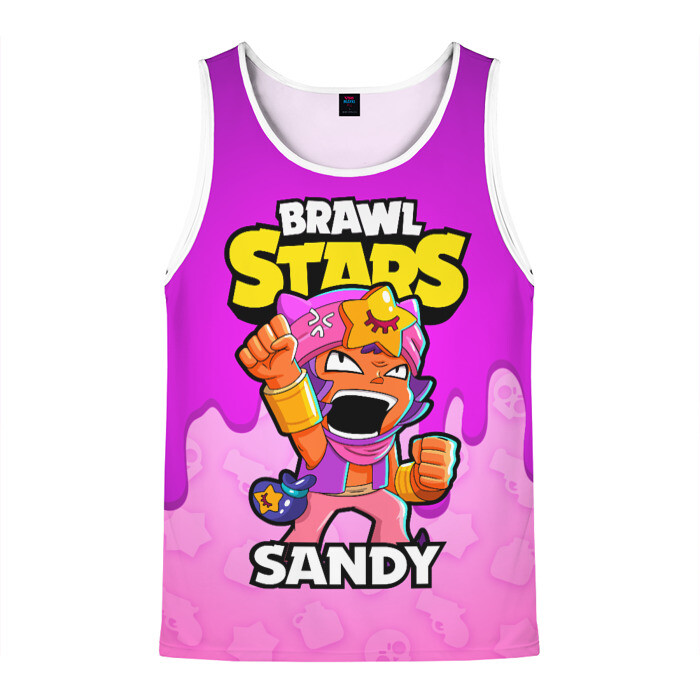 Мужская майка 3D BRAWL STARS SANDY фото