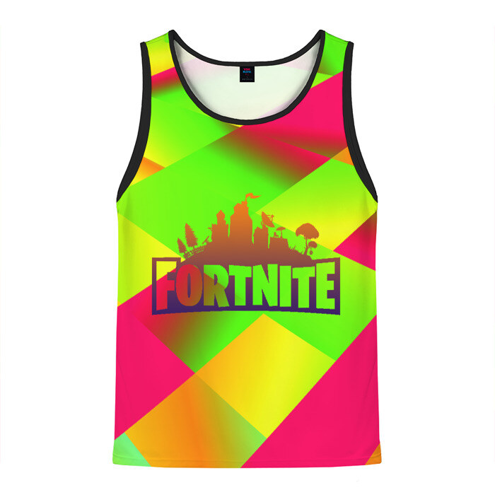 Мужская майка 3D Fortnite (гамма абстракция) фото