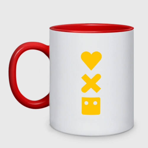 Кружка двухцветная LOVE DEATH ROBOTS (LDR) фото