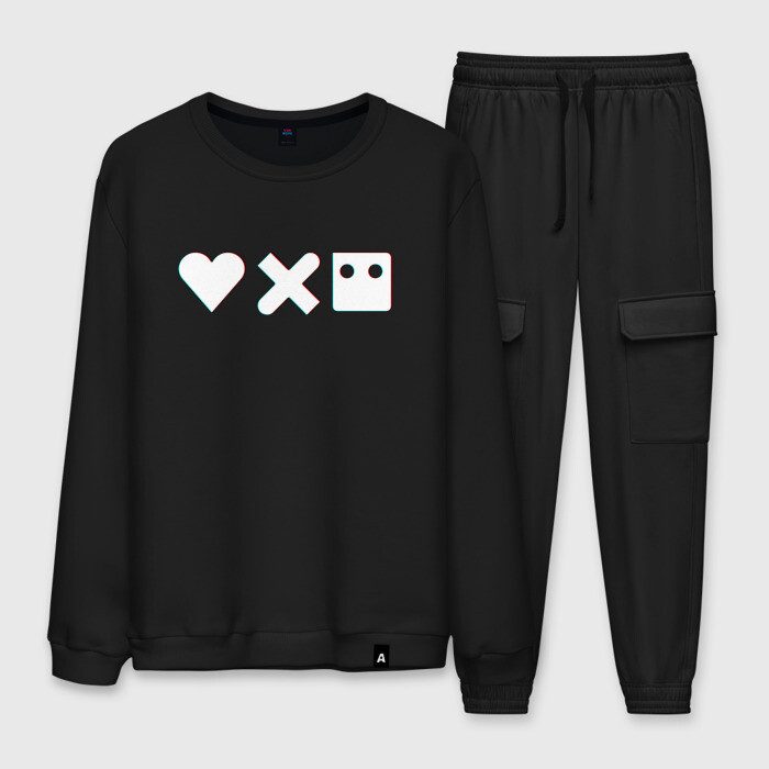 Мужской костюм хлопок LOVE DEATH ROBOTS GLITCH фото