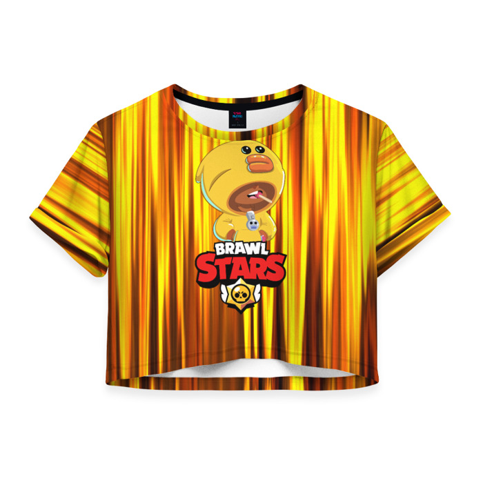 Женская футболка Crop-top 3D Brawl stars sally leon. фото