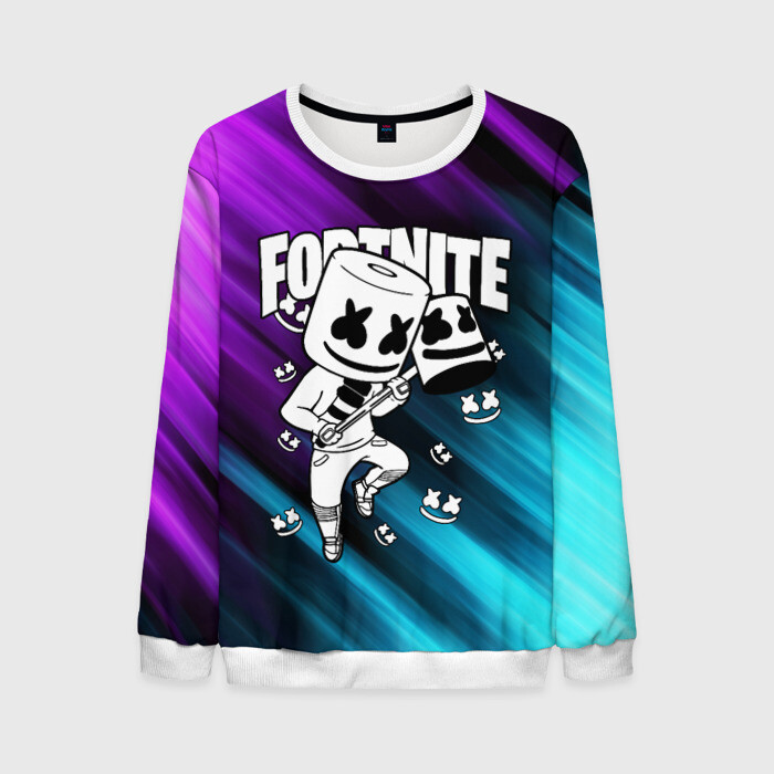 Мужской свитшот 3D FORTNITE X MARSHMELLO фото