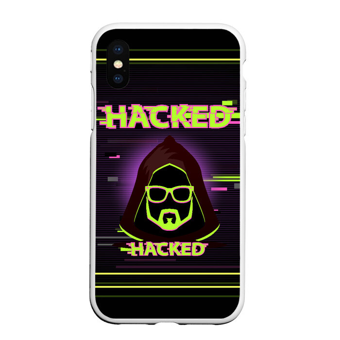 Чехол для iPhone XS Max матовый Hacked фото