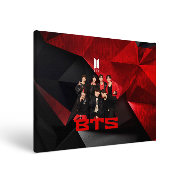 Холст прямоугольный BTS фото