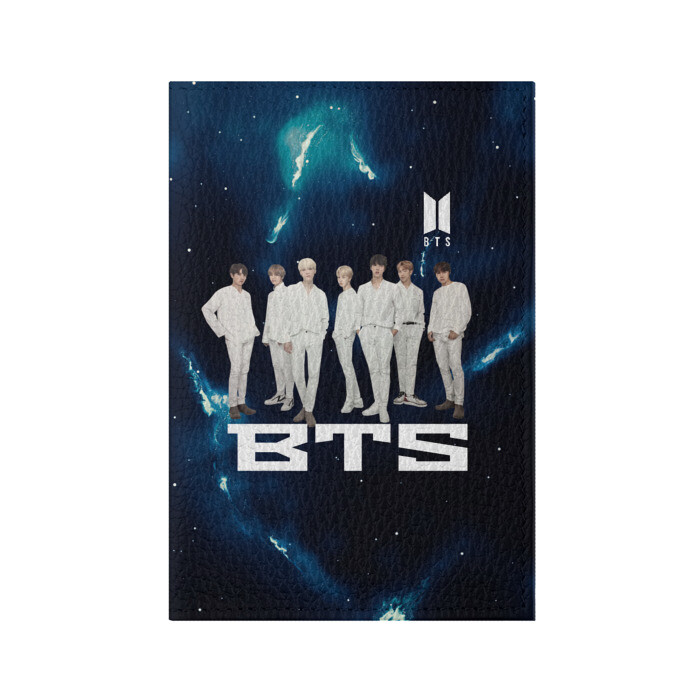 Обложка для паспорта матовая кожа BTS фото