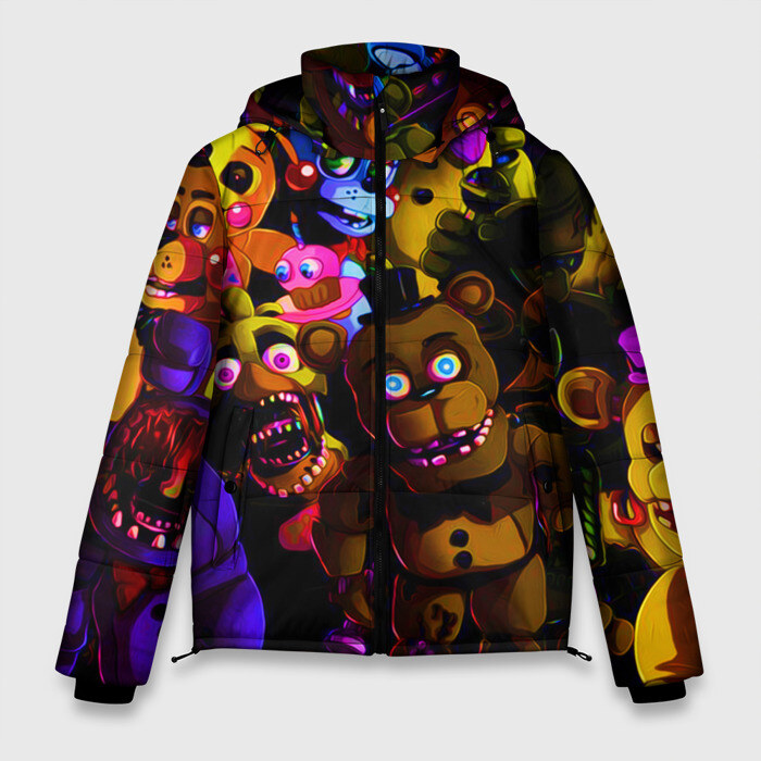 Мужская зимняя куртка 3D Five Nights At Freddys фото