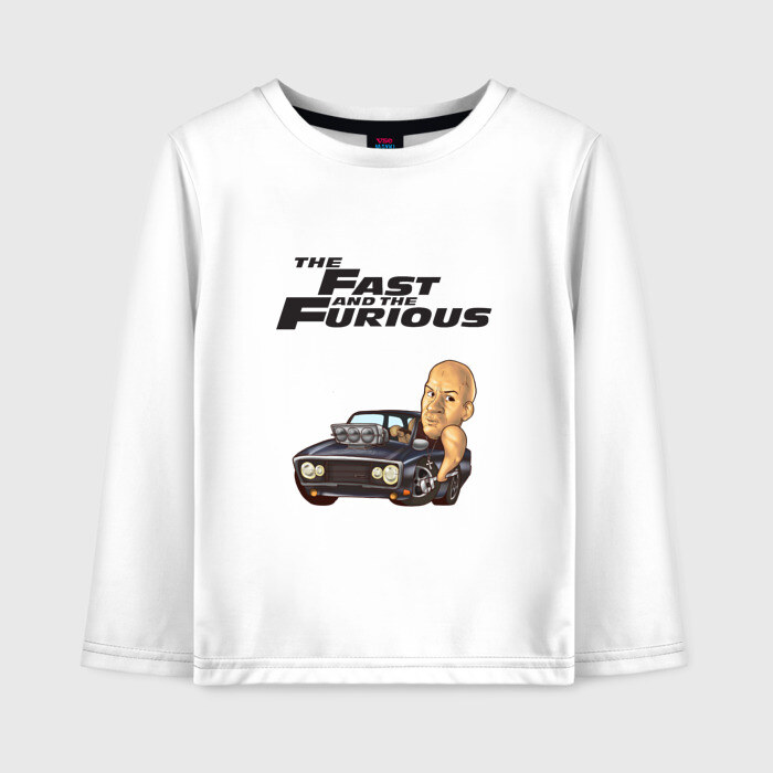 Детский лонгслив хлопок Форсаж фото