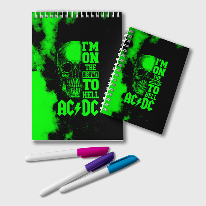 Блокнот Im on the highway to hell AC DC фото