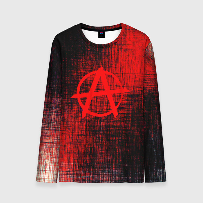 Мужской лонгслив 3D АНАРХИЯ фото
