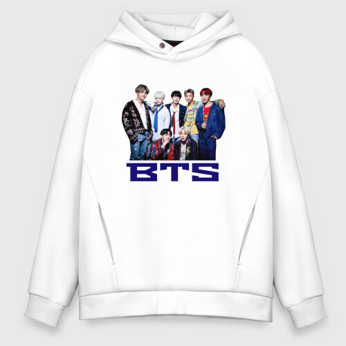 Мужское худи Oversize хлопок BTS фото