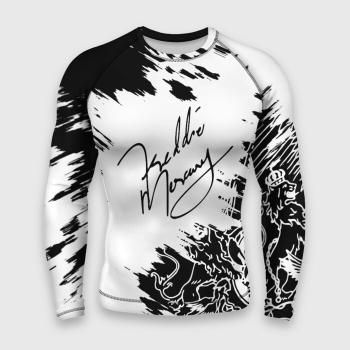 Мужской рашгард 3D Автограф Фредди Меркьюри фото