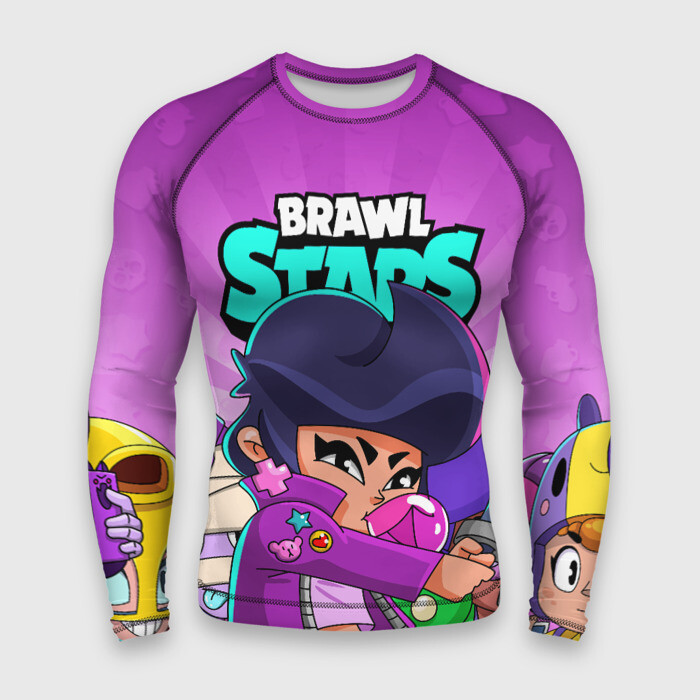 Мужской рашгард 3D BRAWL STARS BIBI фото