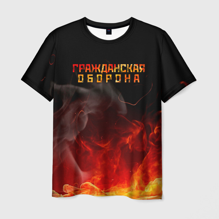 Мужская футболка 3D Гражданская оборона фото