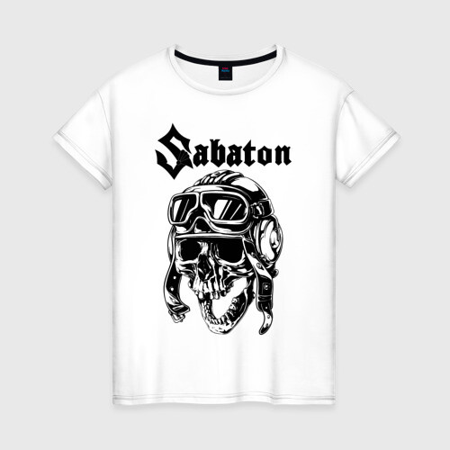 Женская футболка хлопок Sabaton фото