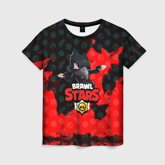 Женская футболка 3D BRAWL STARS:CROW фото