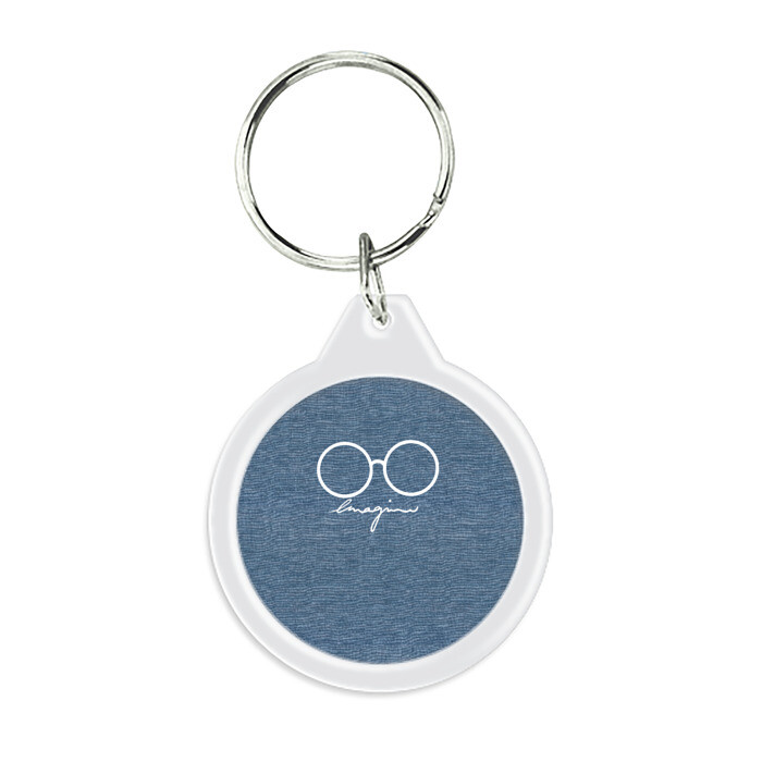 Брелок круглый Imagine John Lennon фото