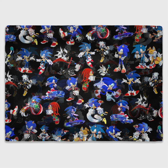 Плед 3D Sonic паттерн фото