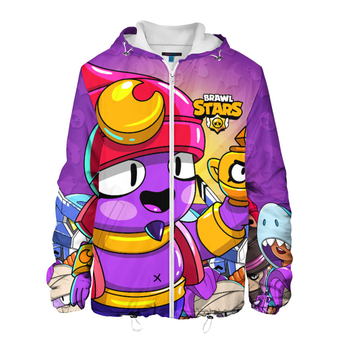 Мужская куртка 3D BRAWL STARS GENE фото