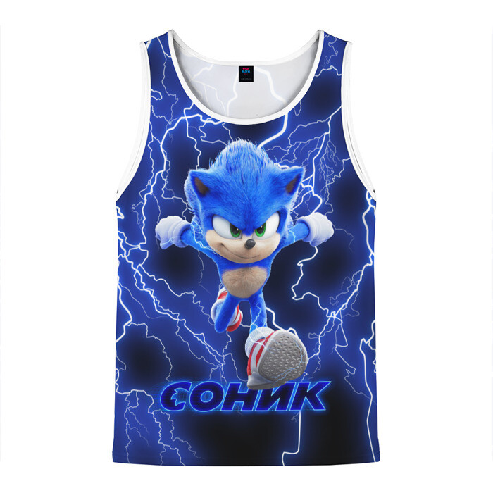 Мужская майка 3D SONIC фото