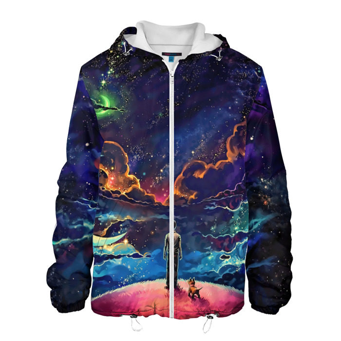 Мужская куртка 3D Космос фото