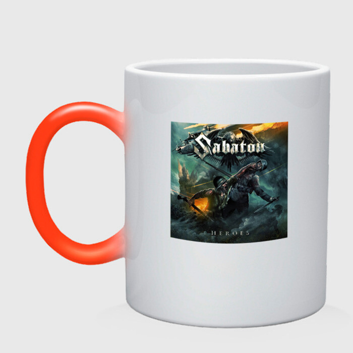 Кружка хамелеон SABATON ОБЛОЖКА фото