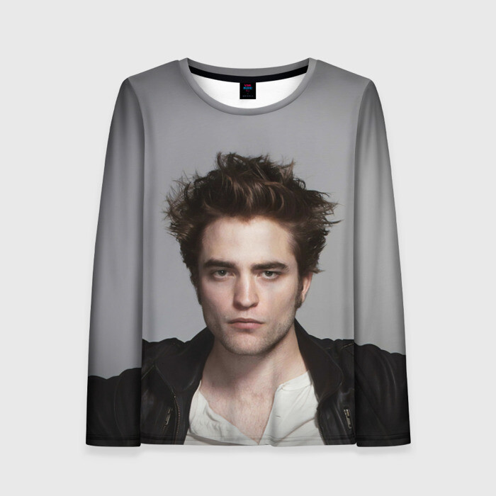 Женский лонгслив 3D РОБЕРТ ПАТТИНСОН фото