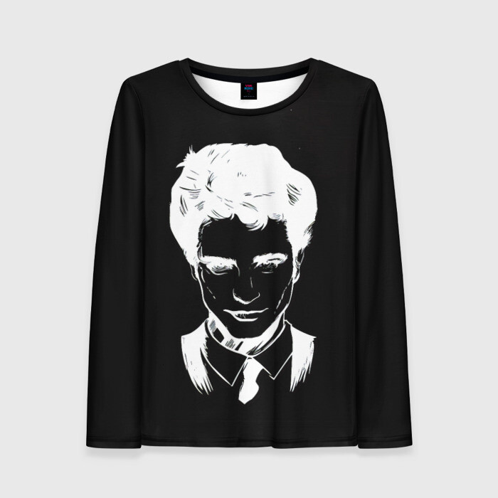 Женский лонгслив 3D РОБЕРТ ПАТТИНСОН фото