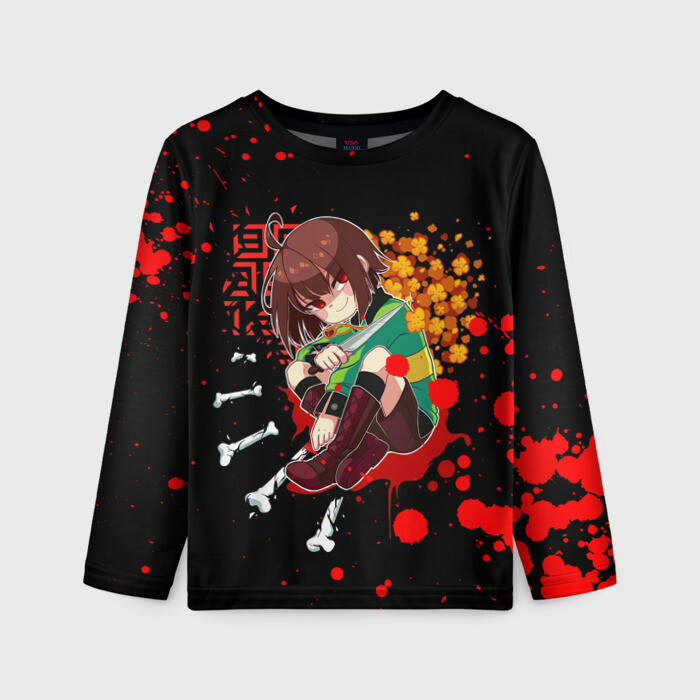 Детский лонгслив 3D UNDERTALE фото